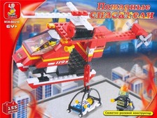 Конструктор M38-B0218 "Пожарные спасатели" 155дет.кор.25*4,5*18,5 ш.к./60/