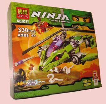 Конструктор Ninja 9757 вертолет-монстр распак.кор.ш.к./72/