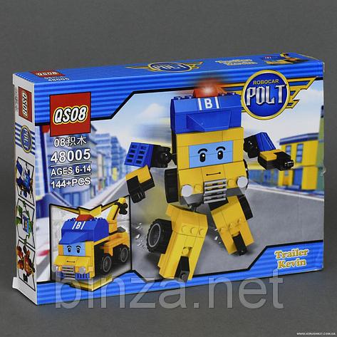 Конструктор QS08 48005/48006 "Robocar POLI"  144/153дет.2в.кор.29*4,5*21 ш.к./108/
