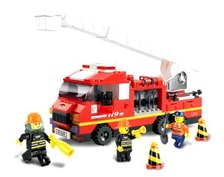 Конструктор SLUBAN M38 B0221 R (32шт) пожежна техніка, в кор-ке,