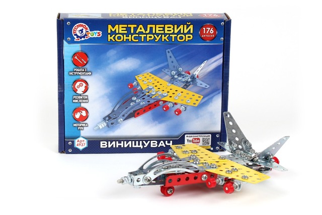 Конструктор металевий «Винищувач ТехноК», арт.4937. Фото 2