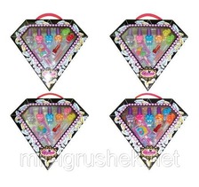 Косметика 0364 (120шт/2) помада, блеск, лаки, тени, заколки, в кор. 28*4*26 см