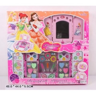 Косметика V2286C (18шт / 2) 5 ярусів, тіні, блиски, рум'яна, лаки, пензлики, в кор. 40 * 33 * 7,5 см