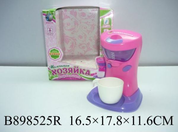 Кофеварка 66009/898525R "Маленькая хозяйка" батар.муз.свет.кор.16,5*11,6*17,8 ш.к./48/