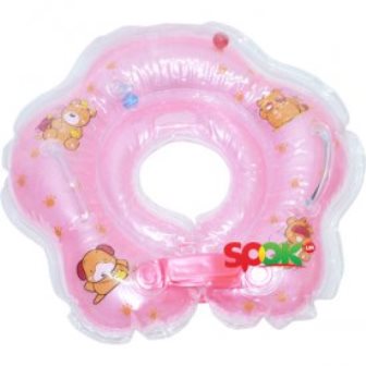 Круг MS 0557 (100шт) для купания детей, с погремушками, 3 цвета, в кульке, 14-21-4см
