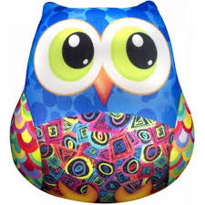 Антистресова іграшка м`яконабивна "SOFT TOYS 36 "Сова" синя, DT-ST-01-36