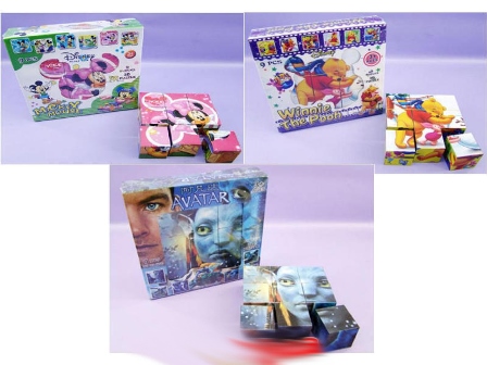 Кубики 08091K/92K/95K "Mickey Mouse","Винни Пух","Avatar" кор./144/