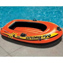Лодка 58355 "EXPLORER" (3шт)на 1чел(до 80кг), рем.комплект, рифл.дно, ручки, веревочка (160*94*29см)