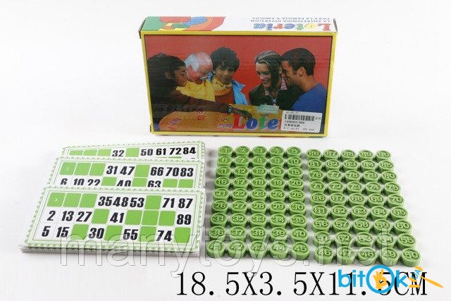 Лото 888 (192шт) карточки, фишки(пластик), в кор-ке, 18,5-11,5-3,5см