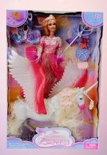 Лялька "Magic Pegasus" 83104 (18шт / 2) 4 види, з Пегасом, чарівною паличкою, гребінцем, .. в кор.