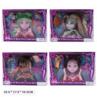 Лялька "Monster High" 8897-3/7/9/10 (48шт/2) 4 вида, с заколками, косметикой, в кор.26,0*20,0*