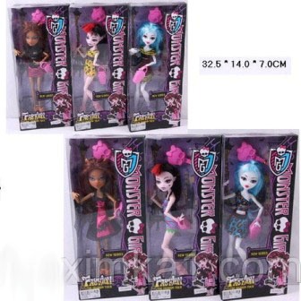 Лялька "Monster High" YF1002S / 3S (YF1002S / 03S) (96шт / 2) 6 видів, на шарнірах, з аксес., В кор3