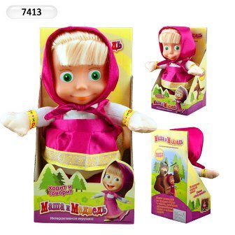 Лялька "Мария" 7413 (36шт/3) интерактив, повтор.фразы, ходит, поет песню, 22 см