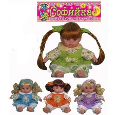 Лялька "Софійка" 2012-10A-R (60шт) батареї., Рус.яз., в пакеті 25см
