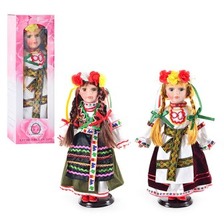 Лялька D 13650 (30шт) фарфор, на підставці, україночка, 2 види, 37см, в кор-ке, 41-12,5-8,5см