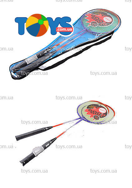 Бадмінтон BT-BPS-0054 №F714 безшовній 2 ракетки в сумці 2кольори./30/