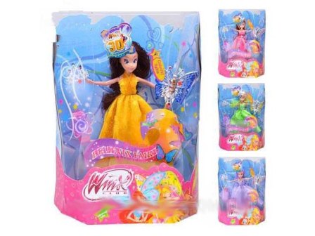 Лялька WX 793-4 (48шт) 4 вида, помада, светящаяся волшебная палочка, в кор-ке, 23-34-6см