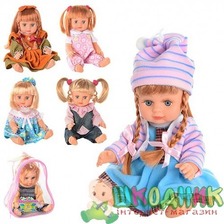 Лялька ОКСАНОЧКА 5070-5077-5072-5142 (36шт) укр, в рюкзаке, 16-22см
