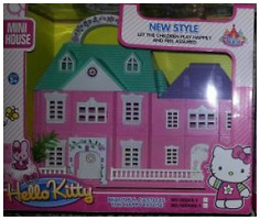 Ляльковий дім 06008-1K / 06008A-1 "Hello Kitty" з меблями кор.27 * 13 * 23 Ш.К. / 36 /