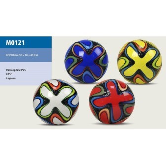 М'яч футбол M0121 (100шт) №2 PVC 285 грамм