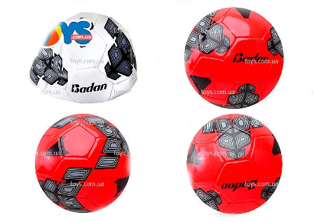 М'яч футбольний BT-FB-0046 PVC прошитий 360 г 3цв.ш.к. / 60 /