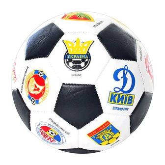 М'яч футбольний EV 3186 (100шт) UKRAINE CLUB, розмір 5, ПВХ, 300-320гр, в кульку