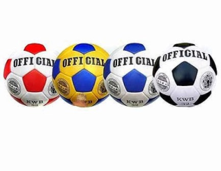 М'яч футбольний OFFICIAL 2500/20-4(50шт) розмір 4, ПУ, 4 кольори, 4 шари, 420г