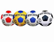 М'яч футбольний OFFICIAL 2500/20-4(50шт) розмір 4, ПУ, 4 кольори, 4 шари, 420г