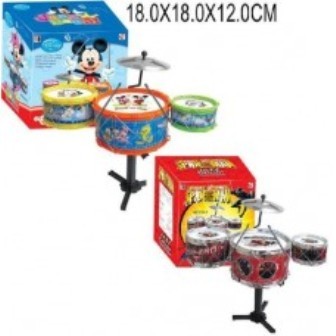 Барабанная установка 512A-2/3 "Mickey Mouse"/"Spiderman" 2в.кор.18*12*18 ш.к./72/