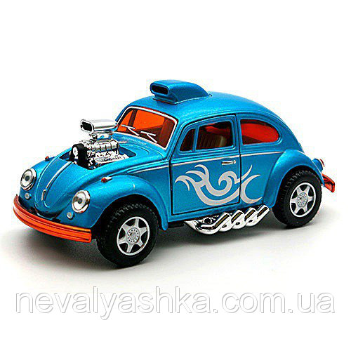 Машина "KINSMART" KT5405W (96шт/4) VG Beetle Custom-Dragracerв кор16*8*7,5