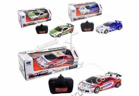 Машина 0019-20-21 (48шт) р/у, 1:18, 3 вида, свет, в кор-ке, 31-13-11см