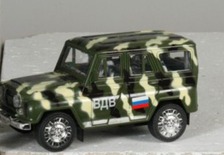 Машина 11122 (72шт/3) УАЗ "ВДВ"в пакете 17*8*8,8см