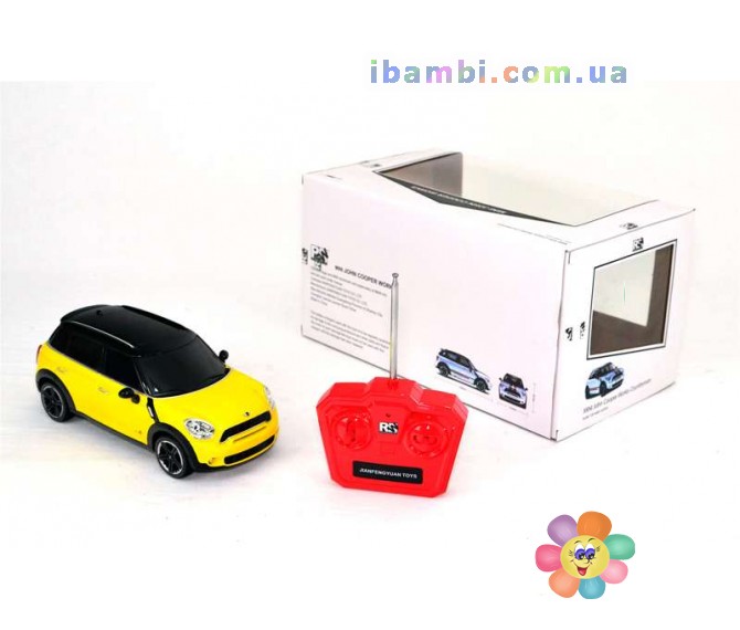 Машина 28118 (18) "Mini Cooper S", 3 цвета, р/у, аккум. 4.8 V, в коробке [коробка]