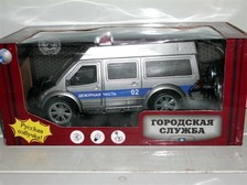 Машина 516625 R-2/53766-2 (18шт) р/у, аккум, в кор-ке, 34-15,5-15,5см