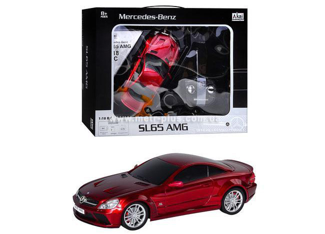 Машина 56024 (12шт) р/у, Mercedes SL65, аккум, в кор-ке, 44-35-13см