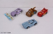 Машина 633 (400шт)"Тачки" 4вида,в пакете 7,5*3,5*7,5с