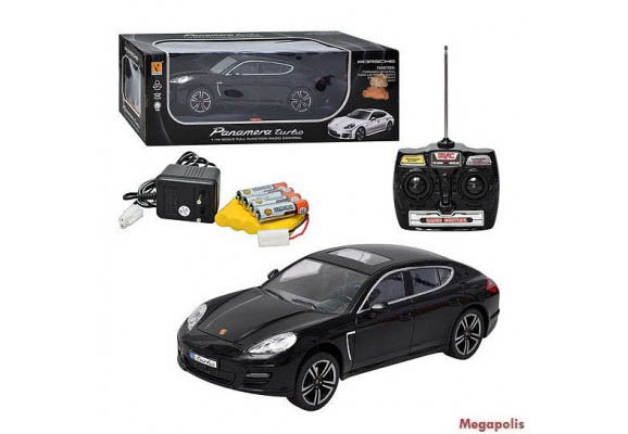 Машина 866-1406 B (12шт) р/у, аккум, 1:14, PORSHE PANAMERA, в кор-ке, 51-18-20см