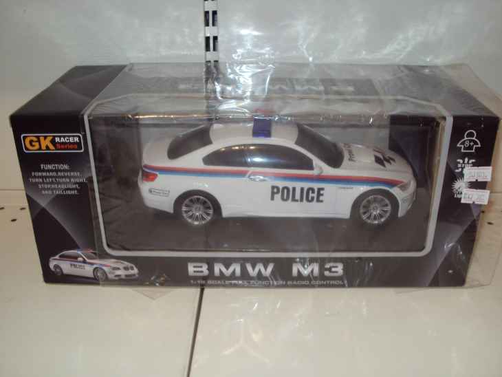 Машина 866-1803 PB (24шт) р/у, аккум, 1:18, BMW M3 POLICE, в кор-ке,