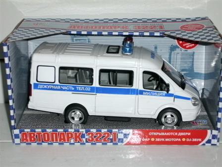 Машина 9098 D (24шт) інерції я, бат-ка, муз, "міліція", в кор-ке, 23,5-12-11см