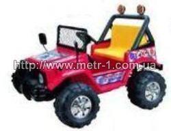 Машина A 15 R-6 (1шт) р/у, 2 мотора 28W, 2 аккум 6V/10A, 6км/ч, 3-8лет, 21кг, жёлтая, 110-77-78см
