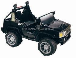 Машина A 26-2 (1шт) 2 мотора 30W, аккум 12V/10A, 6км/ч, 3-8лет, 26кг, черная, 137-81-84см