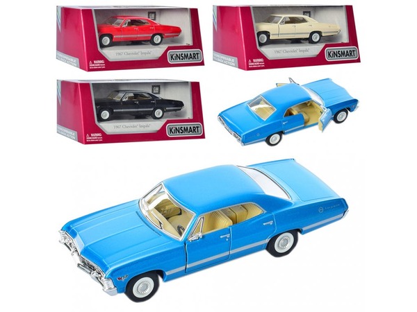 Машина KT5418W Chevrolet Impala 1967 метал.,інерц.,відкр.двері