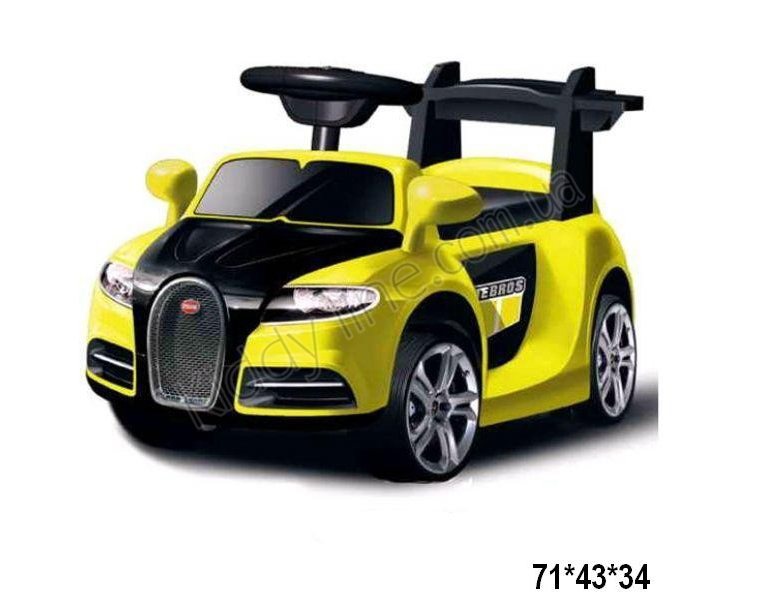 Машина ZPV 001 R 6 (1шт) р/у, аккум, желтая 6V/23W/4,5AH, 2,5км/ч, 3-7лет