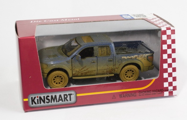 Машина металл "KINSMART" KT5365WY (96шт/4)"Ford F-150 SVT Raptor" в кор. 16*8,5*7см