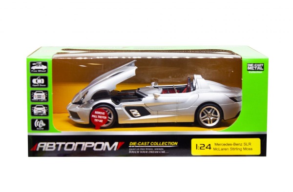 Машина металл 68265, 68256A АВТОПРОМ 1:24, Mercedes benz SLP McLaren