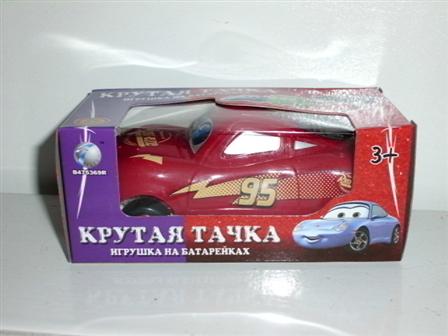 Машинка 475369 R/2008 B (192шт) на бат-ке, муз, тачки, в кор-ке, 12-6-5см