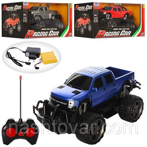 Машинка 666-75B-76В-78В (18шт) р/у,аккум,22,5см,1:18,свет,рез.кол(надувн),3вида,в кор,32-16-16,5см