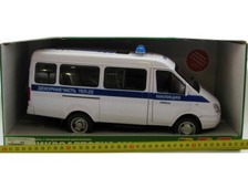 Машинка 9124 D (12шт) інер-я, бат-ка, муз, свет, "милиция", в кор-ке, 39-18-18см