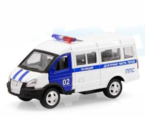 Машинка PLAY SMART 6404A "Автопарк" скорая метал.інерц.откр.дв.кор.14,5*5,7*7,7см (108ш
