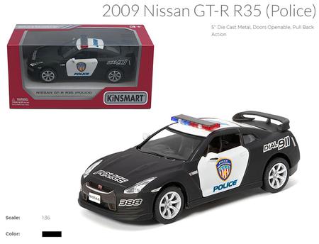 Машинка КТ 5340 WP Nissan Police метал інерц